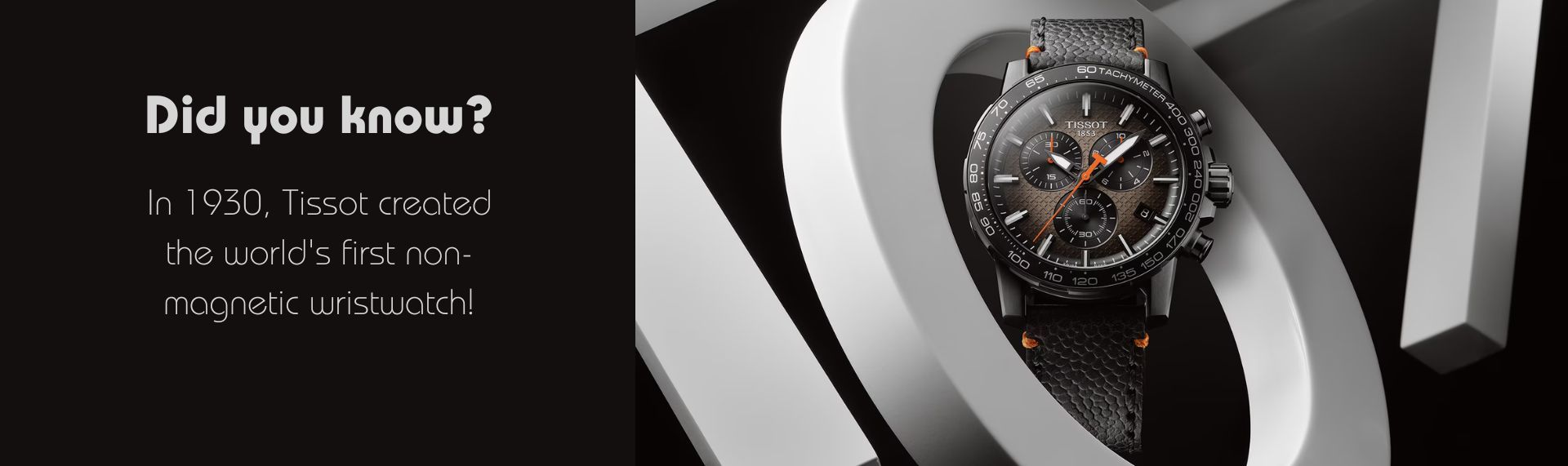 Tissot watch banner non-magnetic wristwatch
