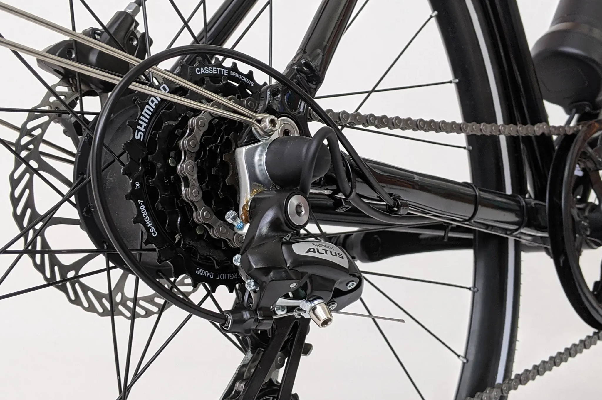 whippet shimano cassette and derailleur