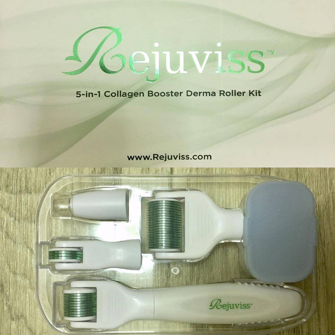 Picture of open box of Rejuviss 5-i-1 Derma Rollers 
