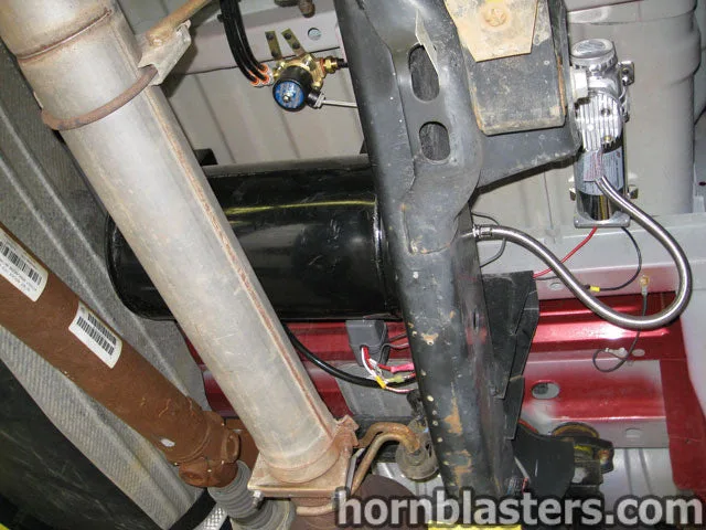 Underbody horn hardware view from Mike's truck photo 5