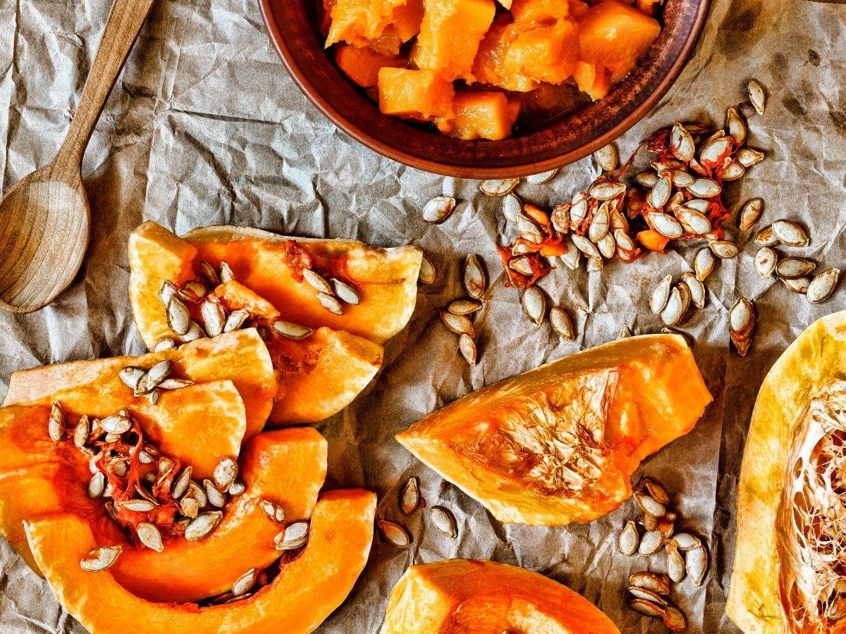 plain pumpkin and seeds