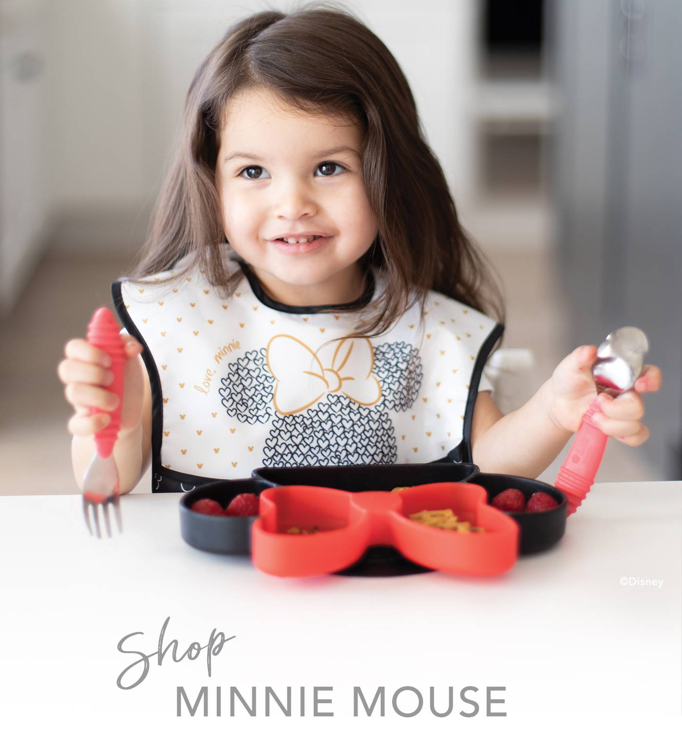 Minnie Mouse Lunch Box with Utensils