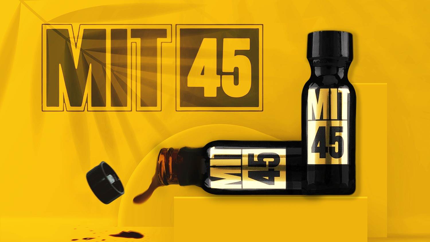 MIT 45 Gold Liquid Shot Banner