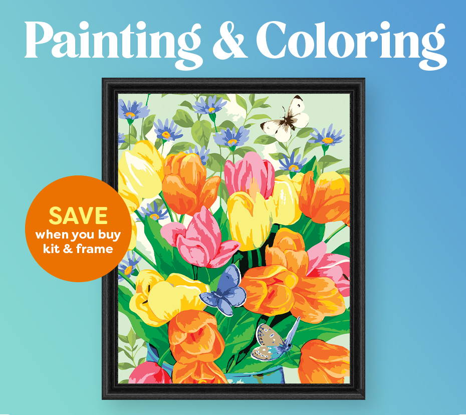 Save on Painting & Coloring when you buy a kit and frame
