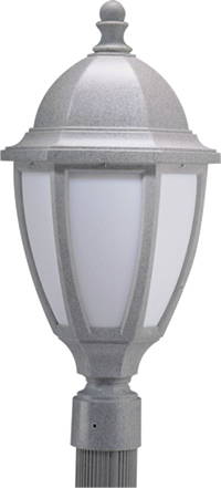 Wave Lighting S11T-GY Full Size Post Lantern in Greystone finish with Frosted Acrylic Lens