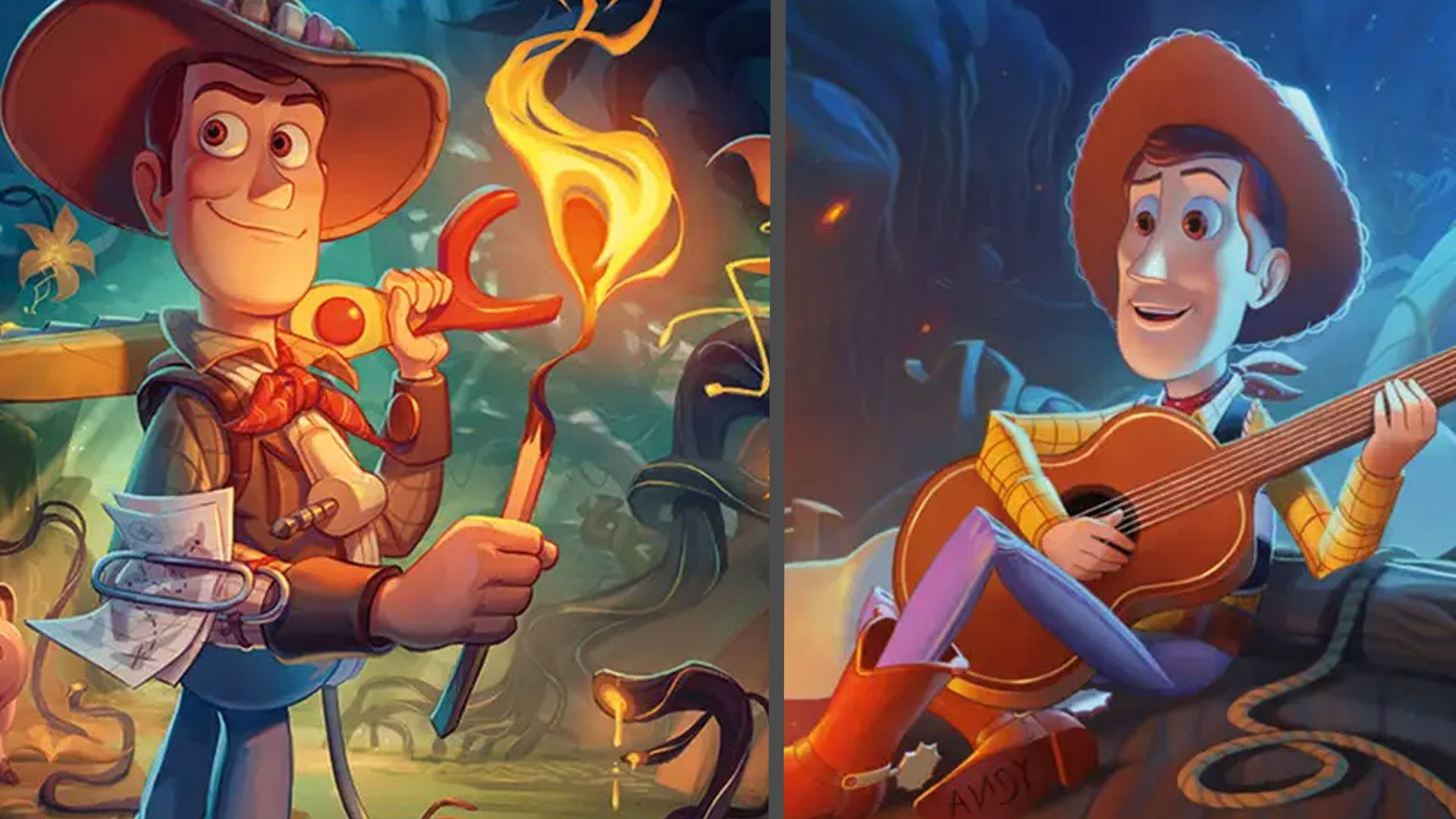 Artwork for dreamborn and storyborn versions of Woody