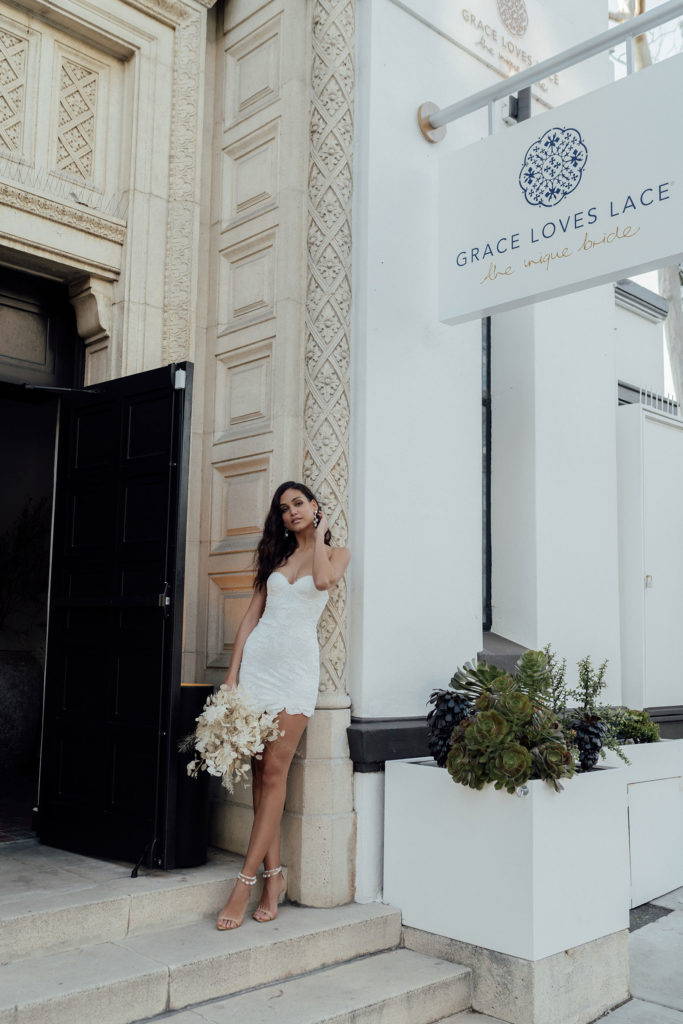 Outside the Grace Loves Lace San Diego bridal salon