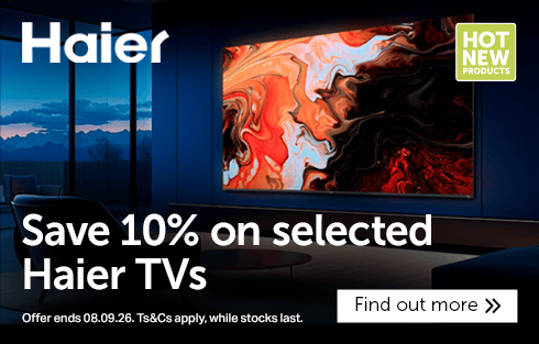 Save 10% on selected Haier TVs