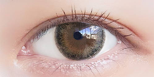 シエルグリーンの装用写真,DIA14.2mm,着色直径13.6mm|ネオサイトワンデーシエルUV(NeoSight oneday Ciel UV)コンタクトレンズ