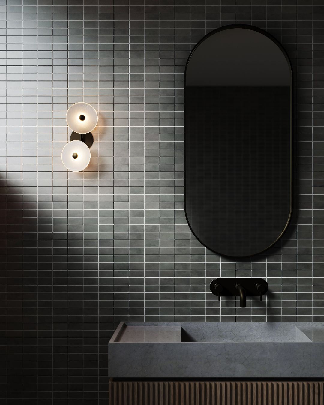 Asymmetrical Coral Duo Rod Wall Light-Lighting Collective