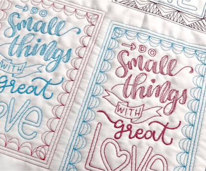 Hand Lettered Embroidered/Quilted Postcards Webinar Kit