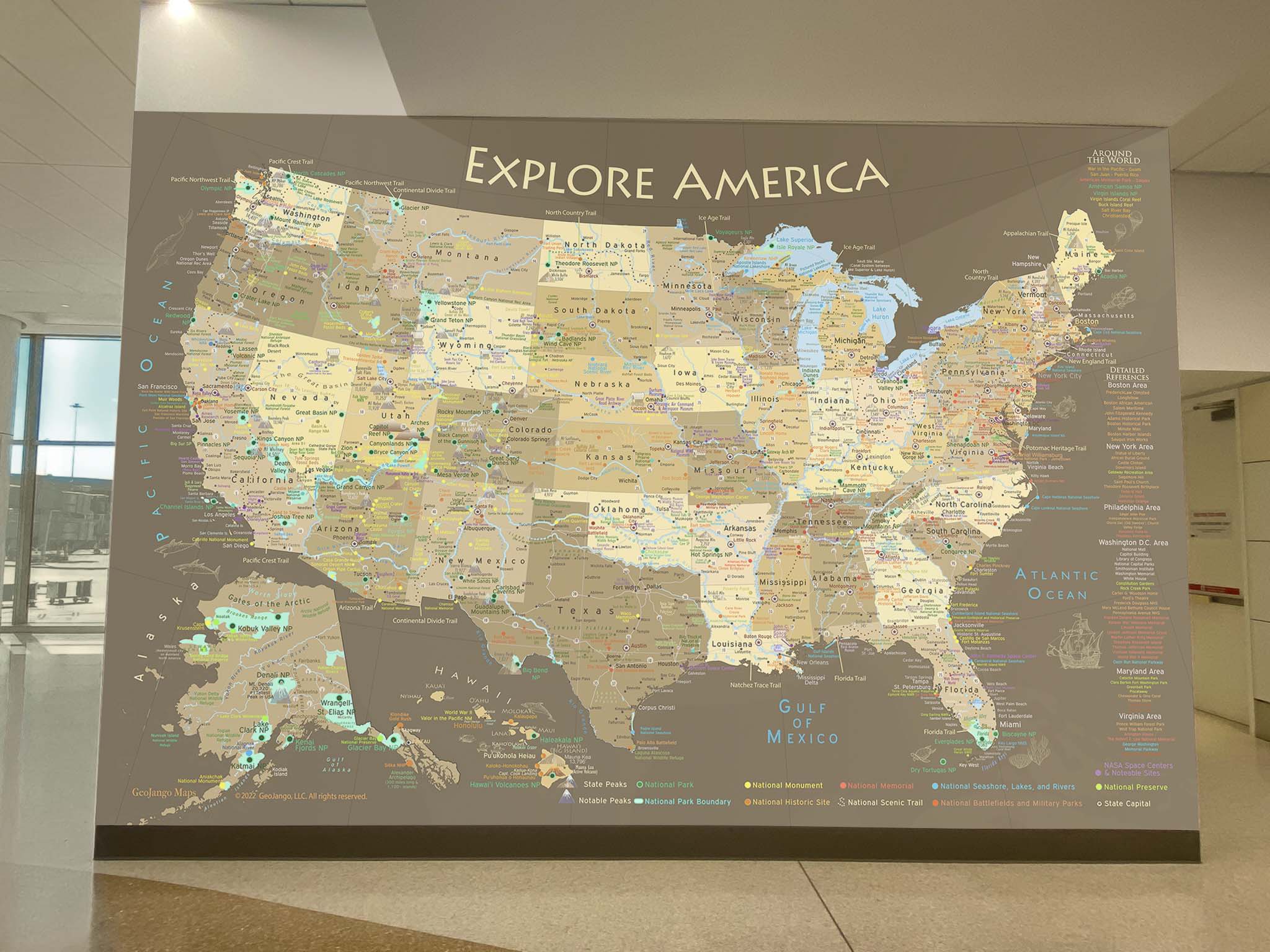 giant usa map peel and stick