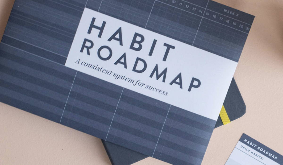 Construye hábitos BestSelf Co.Habit Roadmap Alcanza tus objetivos éxito garantizado Planificador inteligenteNo-Excuses de 13 semanas 
