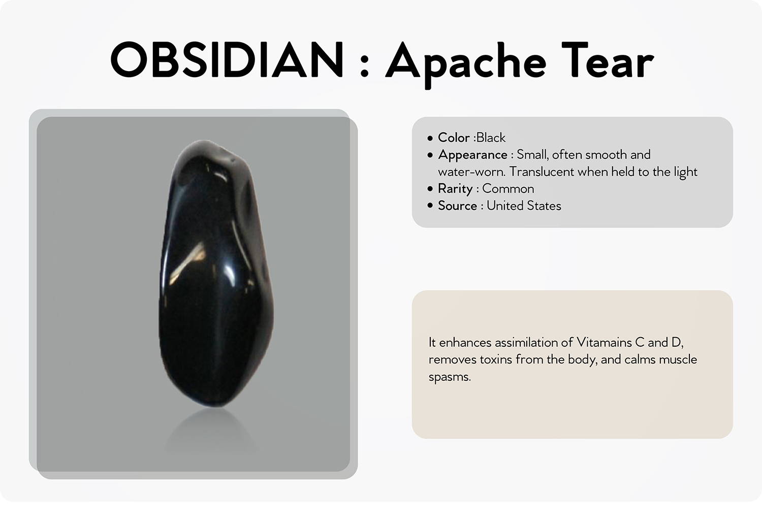 obsidian; apache tear