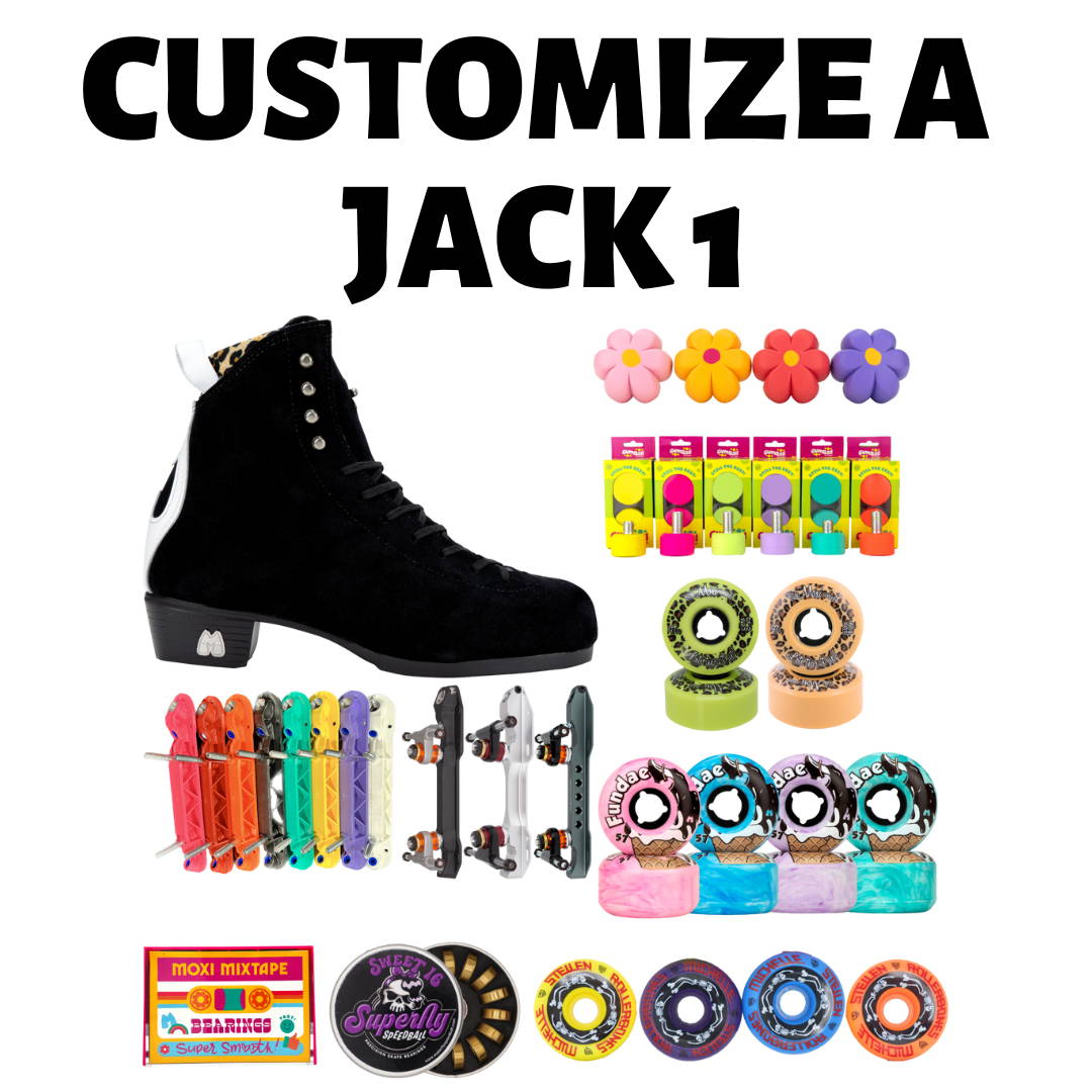 Package that allows for ultimate Jack 1 customization from your plates. bearing, toe stops, and wheels