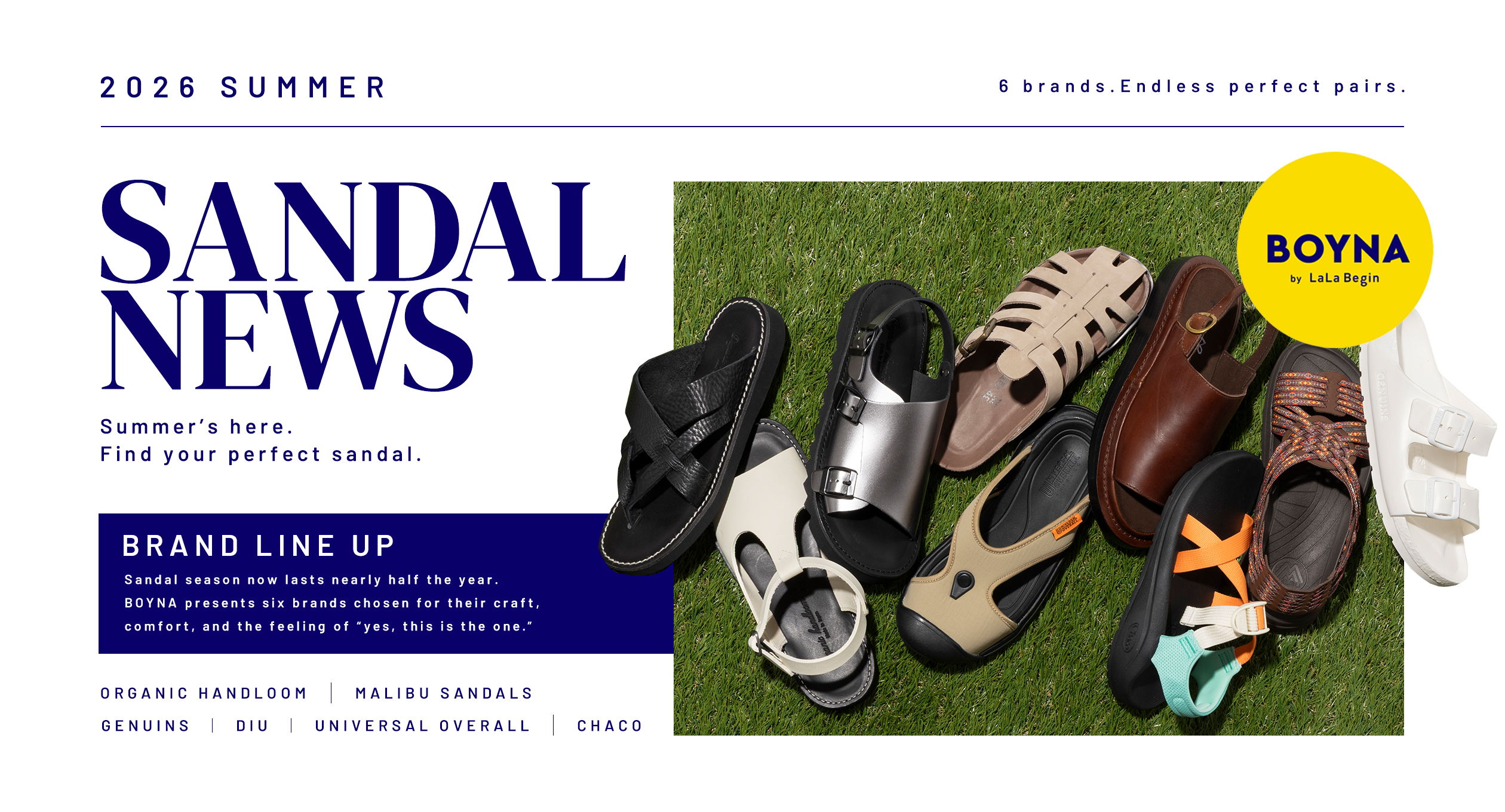 BOYNA SANDAL NEWS 2026 SUMMER