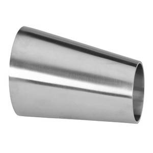  Polished Eccentric Weld Reducer - 32W - 316L Stainless Steel Sanitary Butt Weld Fitting (3-A)