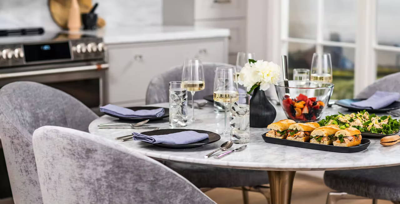 table setting with no cook dinner
