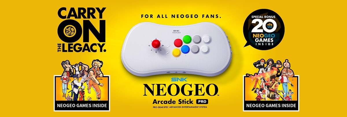 Snk Neogeo Arcade Stick Pro Controllwer Pack With Game Linq Hdmi Neogeoarcade