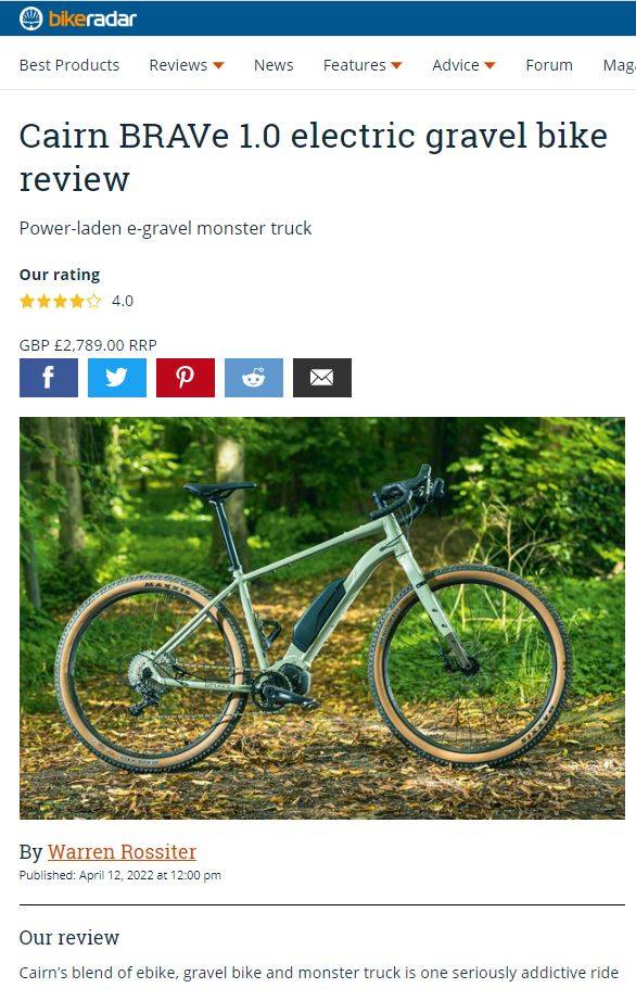 BikeRadar Cairn BRAVe review summary