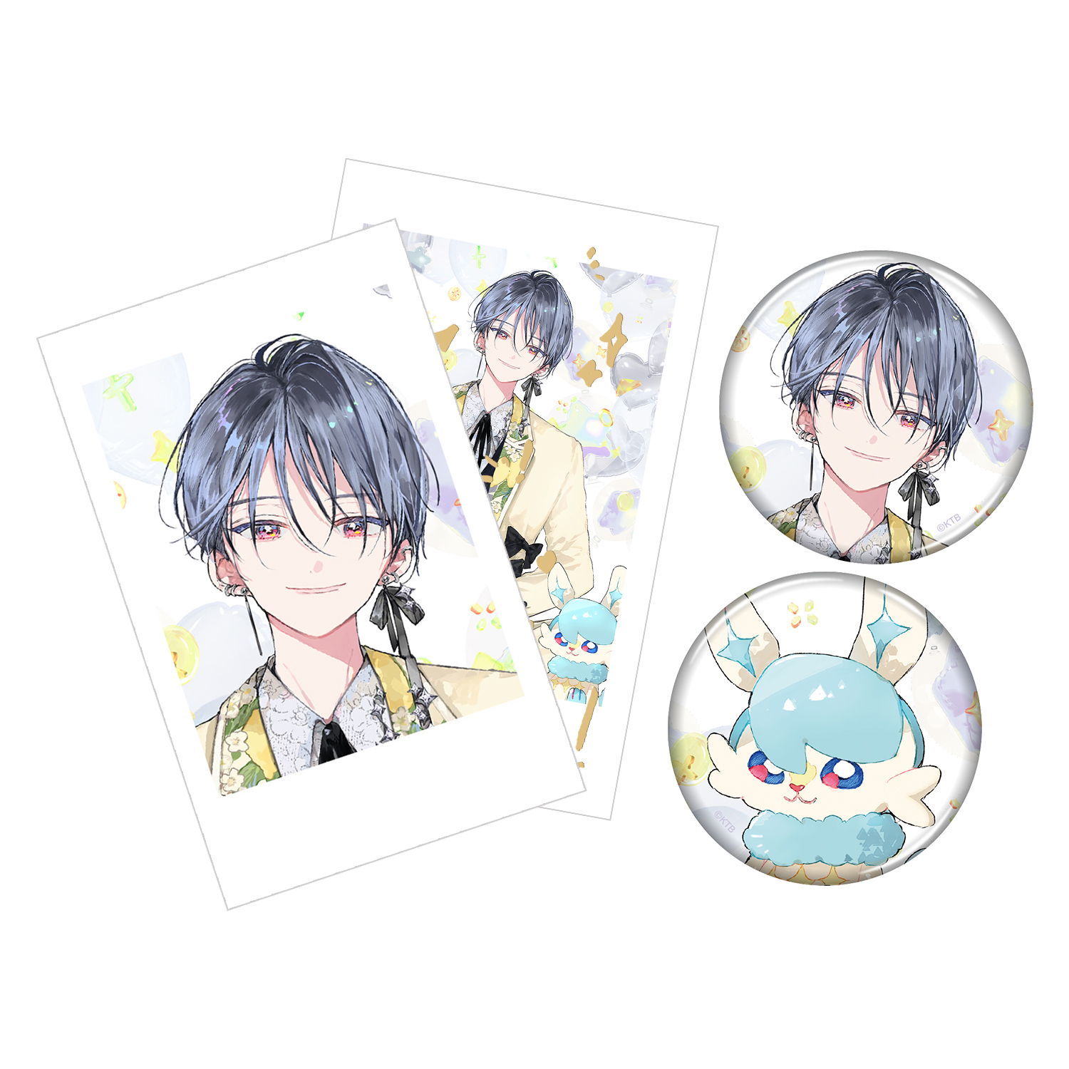 缶バッジ＆インスタントフォト風カードセット