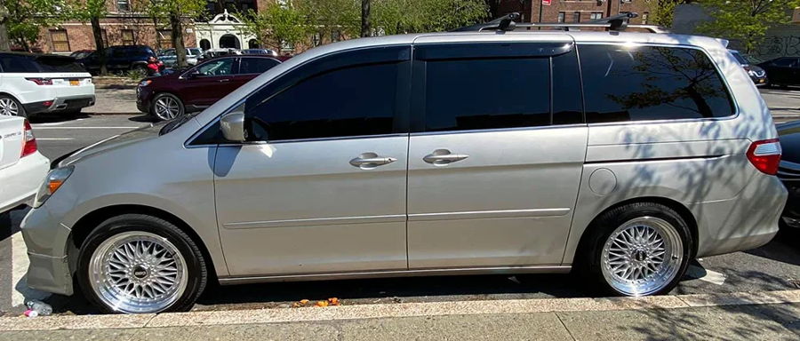 Honda Odyssey parked on street