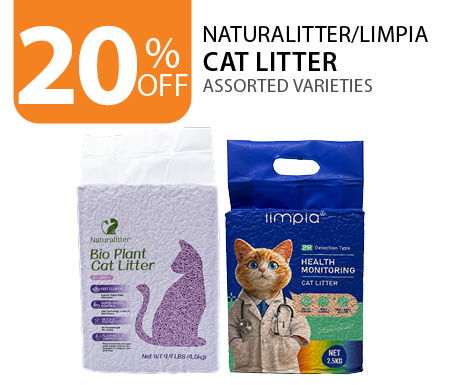 20% off Naturalitter/Limpia Cat Litter