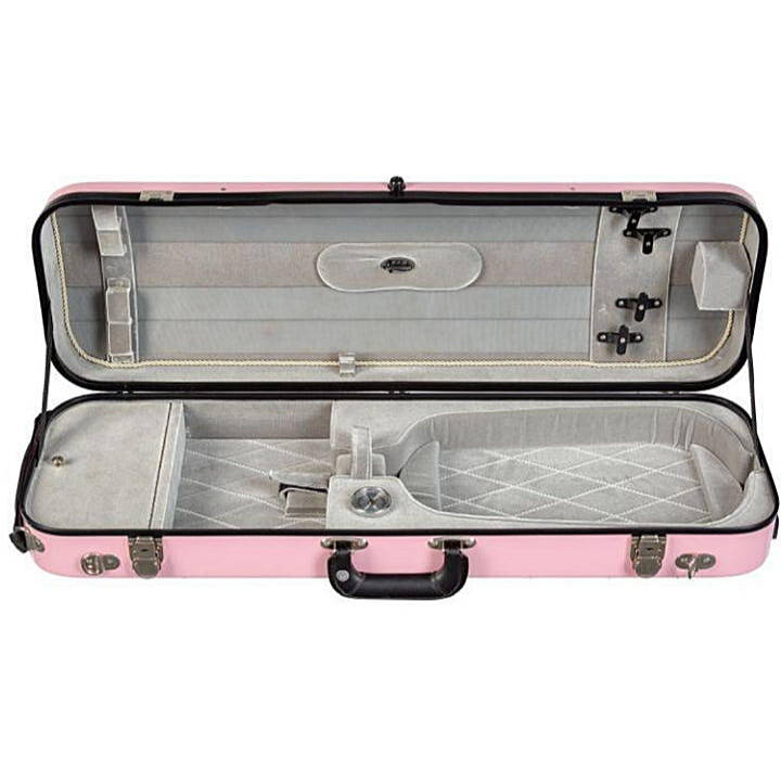 Bobelock 1060 Fiberglass Oblong Violin Case Pink