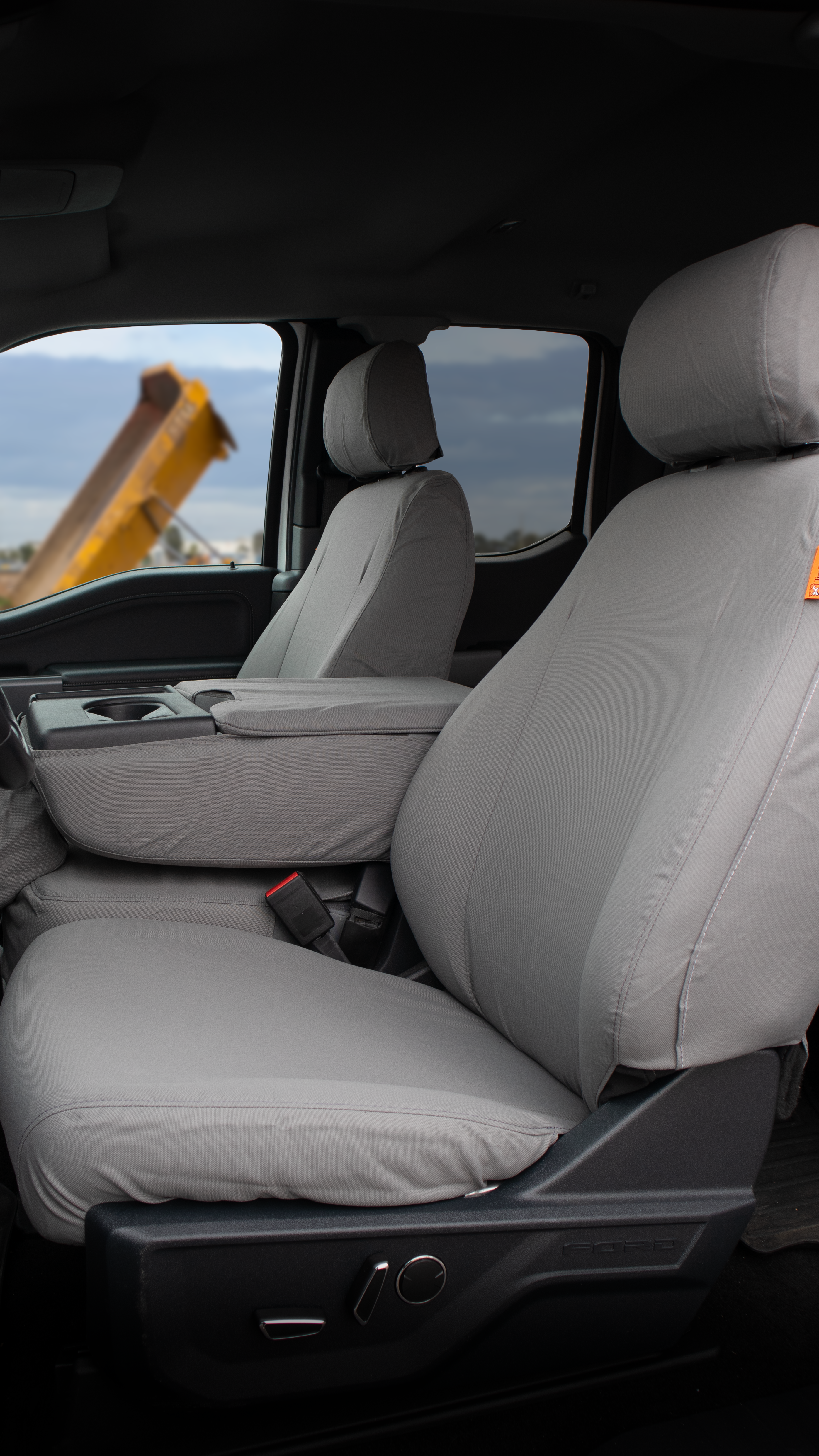 TigerTough seat covers installed in a Ford F150
