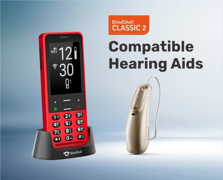 BlindShell Classic 2 is compatible with leading hearing aids. Explore today.