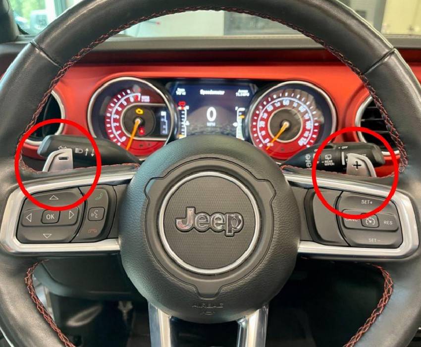 2018-2023 Jeep Wrangler JL & Gladiator JT Steering Wheel Paddle Shifter Upgrade