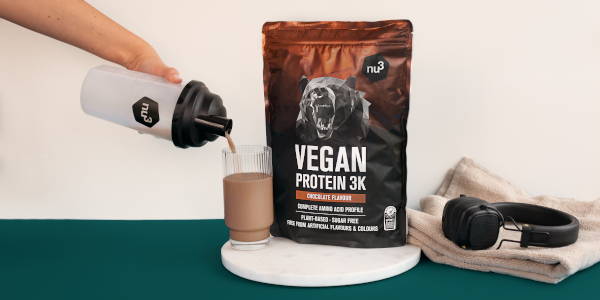 Bestes veganes Protein - nu3 Vegan 3K Schoko
