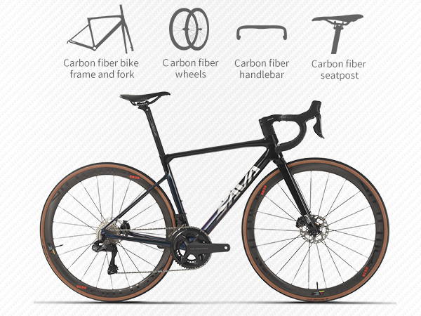 T1000 carbon fiber design-sava electronic shifting full carbon road bike