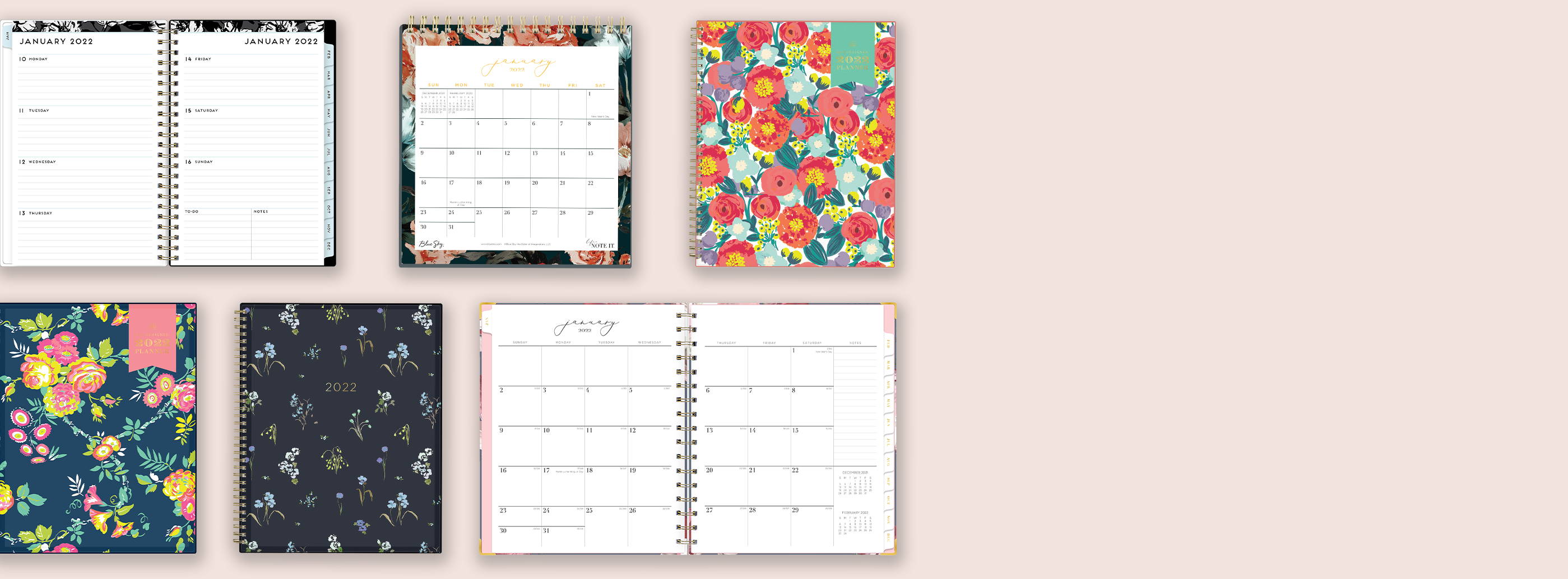 Blue Sky 2022 2023 Daily Weekly And Monthly Academic Planners