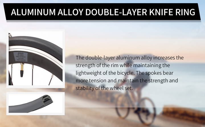 Aluminum alloy double-layer knife ring