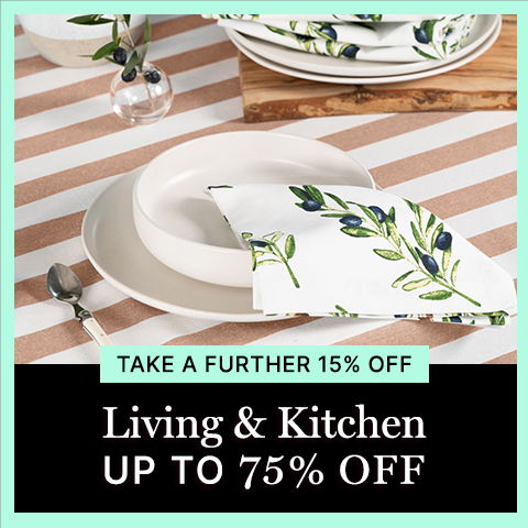 Living & Kitchen up to 75% off