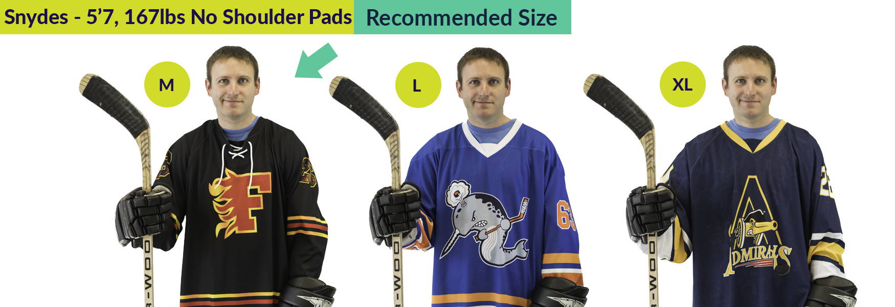 what size hockey jersey to buy