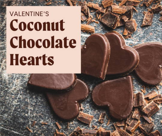 Valentine's Coconut Chocolate Hearts