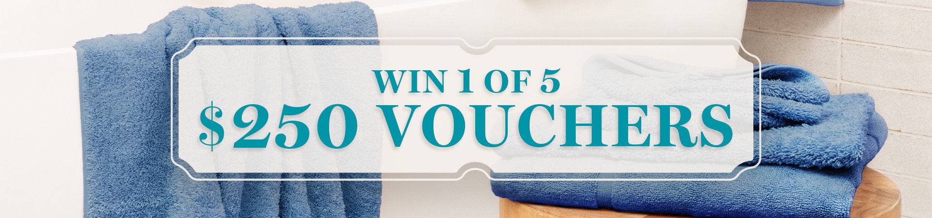 Win 1 of 5 $250 vouchers
