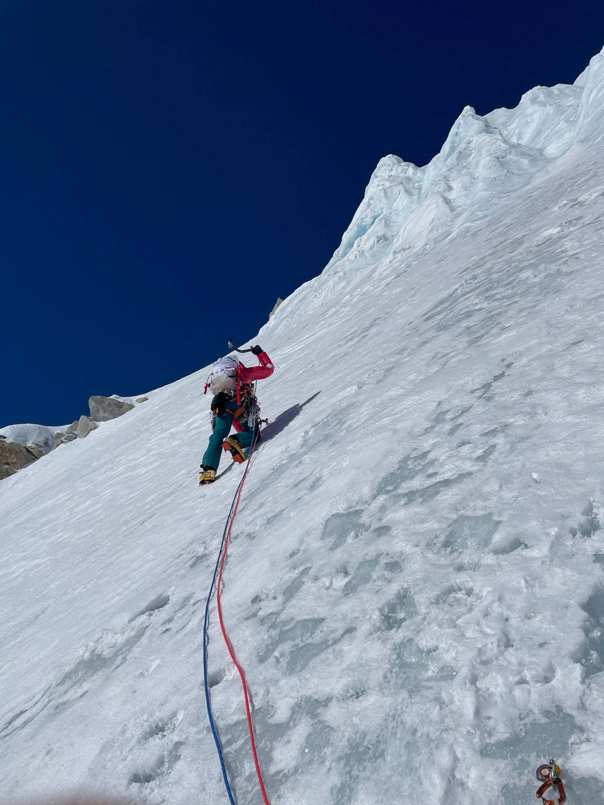 image of Anna Pfaff Climbing in Alaska