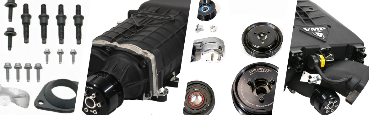 Photo collage of turbos and superchargers for off-road vehicles.