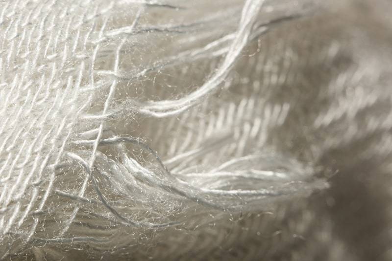 Close-up view of Ecovero fibers.