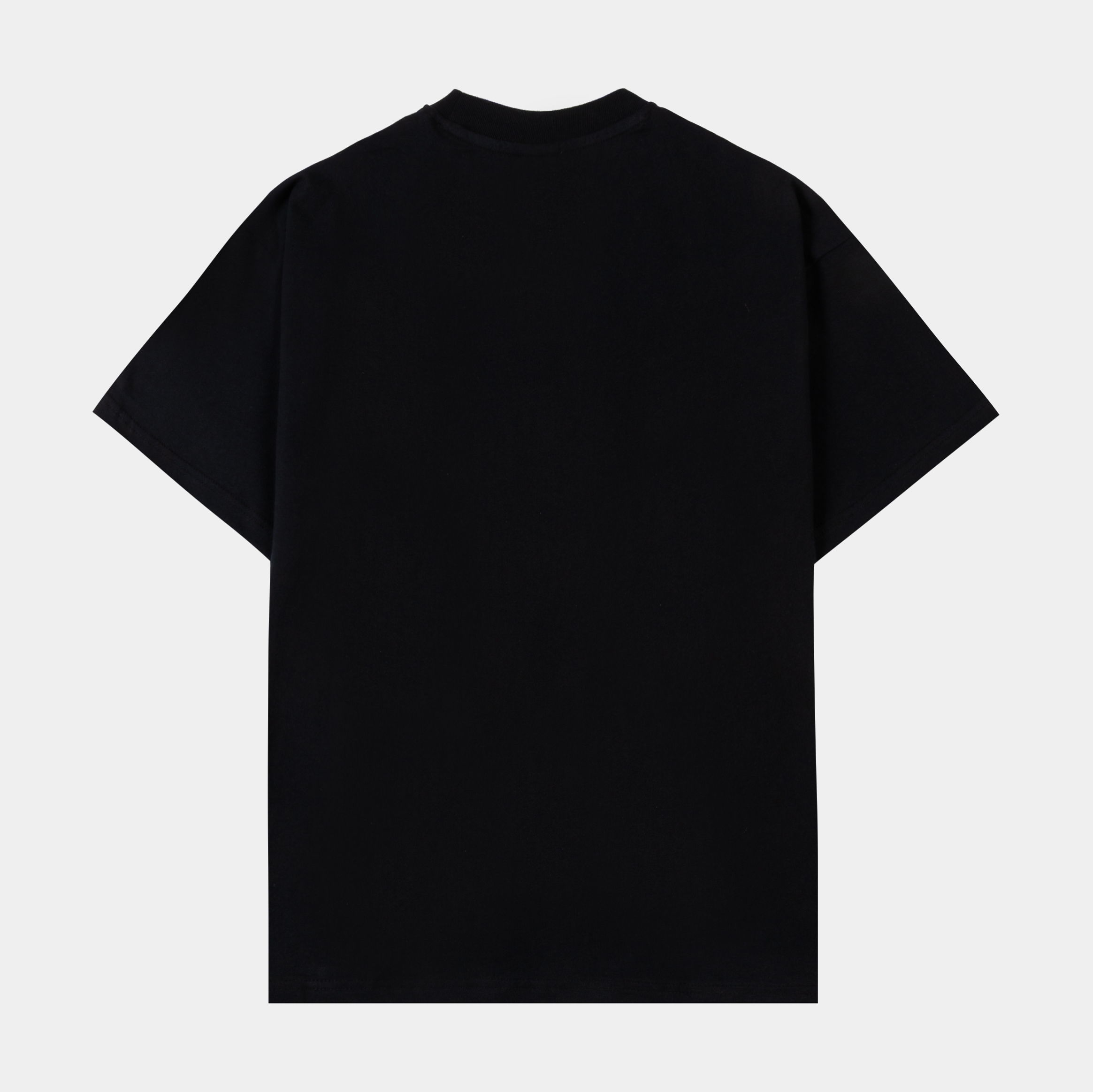 Black t-shirt featuring a serpent and the text 