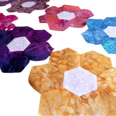 9 - Hexagon Flower Quilt Block