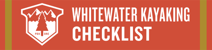 Whitewater kayaking checklist