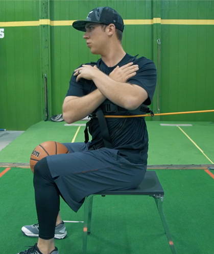 golf swing shoulder mobility to right end