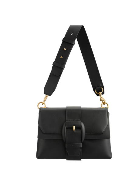 Oroton Frida Medium Satchel in Black