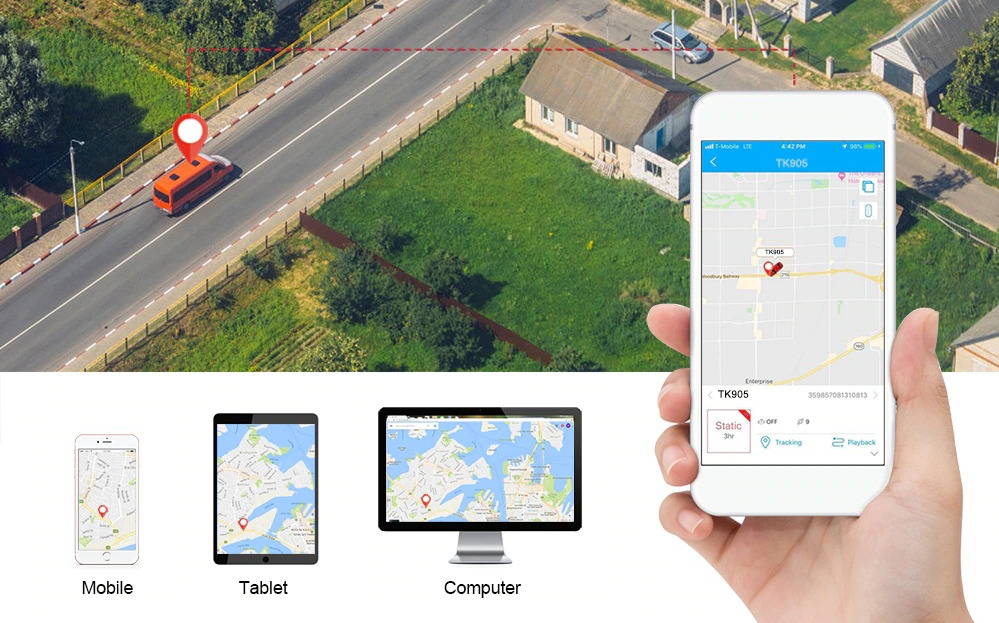 Mini GPS Tracker Remote Audio Monitoring Plus SOS button