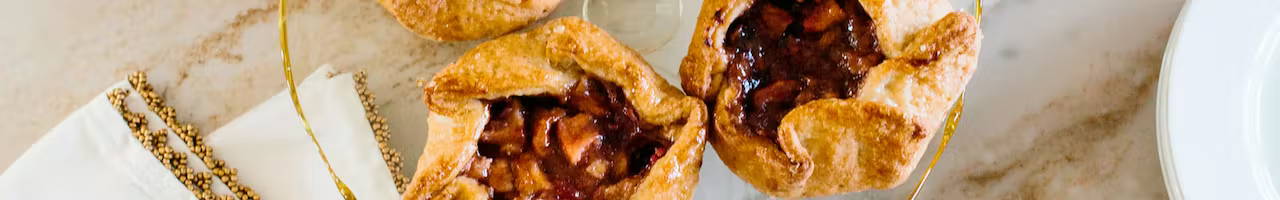 cranberry pear galettes