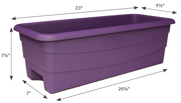 EarthBox Junior container dimensions